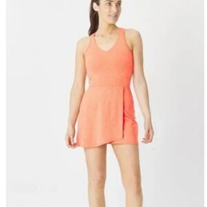 EleVen Venus Williams Love Buzz Tennis Dress Nectarine Orange Medium NWT
